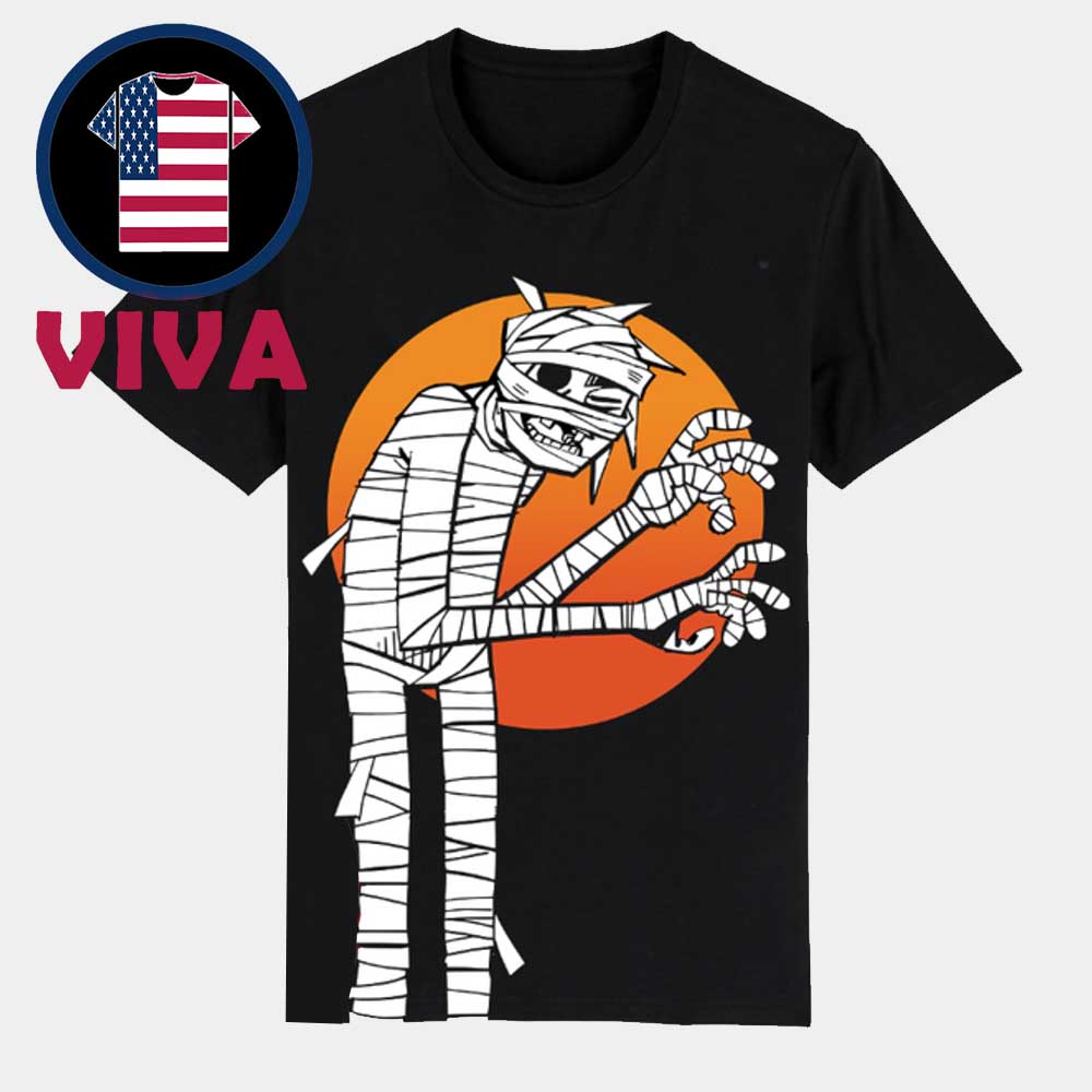 Gorillaz Halloween 2025 Mummy All Over Print T-Shirt Gorillaz Halloween 2025 Mummy All Over Print T-Shirt