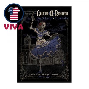 Guns N Roses San Salvador 2025 El Salvador On October 4th Home Decor Poster Canvas