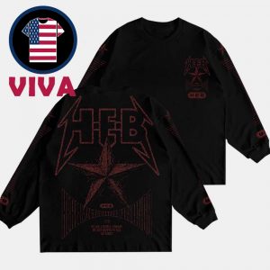 HEB Connor Dwyer 2025 Metal Tee Star Health Alliance For Austin Texas Musicians All Over Print Shirt Long Sleeve