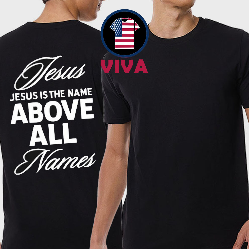 Jesus Is The Name Above All Names Justin Fields Wearing Unisex T-Shirt Jesus Is The Name Above All Names Justin Fields Wearing Unisex T-Shirt