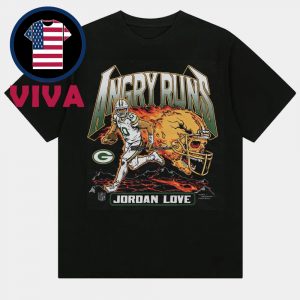 Jordan Love Angry Runs 2025 Green Bay Packers Unisex T-Shirt