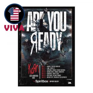 Korn Latin America Tour 2026 Are You Ready Tour Dates Home Decor Poster Canvas