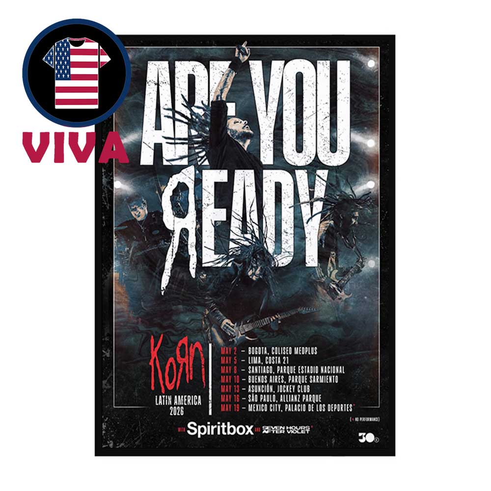 Korn Latin America Tour 2026 Are You Ready Tour Dates Home Decor Poster Canvas Korn Latin America Tour 2026 Are You Ready Tour Dates Home Decor Poster Canvas