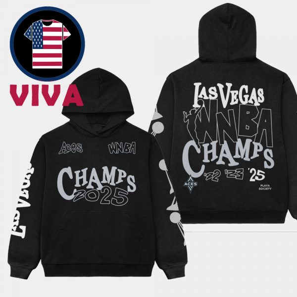 Las Vegas Aces 2025 WNBA Champions All Over Print Hoodie T-Shirt