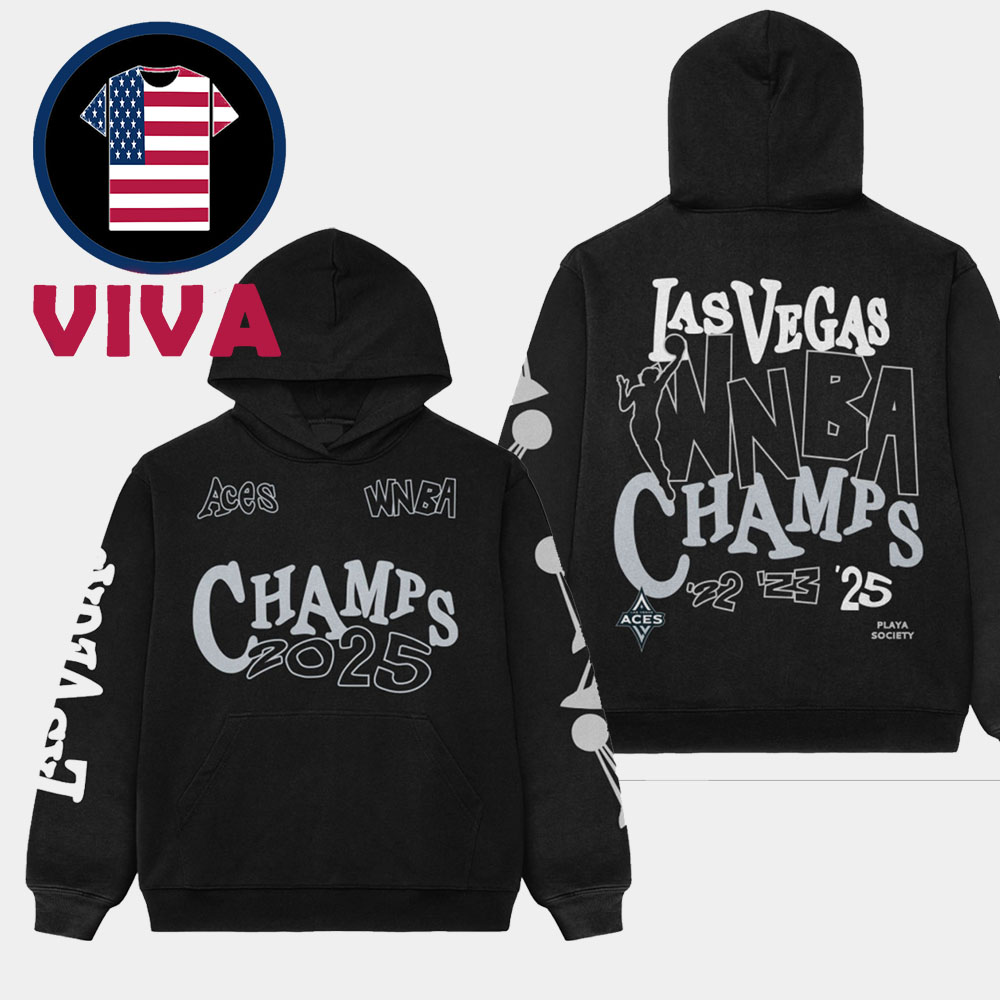 Las Vegas Aces 2025 WNBA Champions All Over Print Hoodie T-Shirt Las Vegas Aces 2025 WNBA Champions All Over Print Hoodie T-Shirt