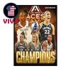 Las Vegas Aces 2025 WNBA Champions Home Decor Poster Canvas