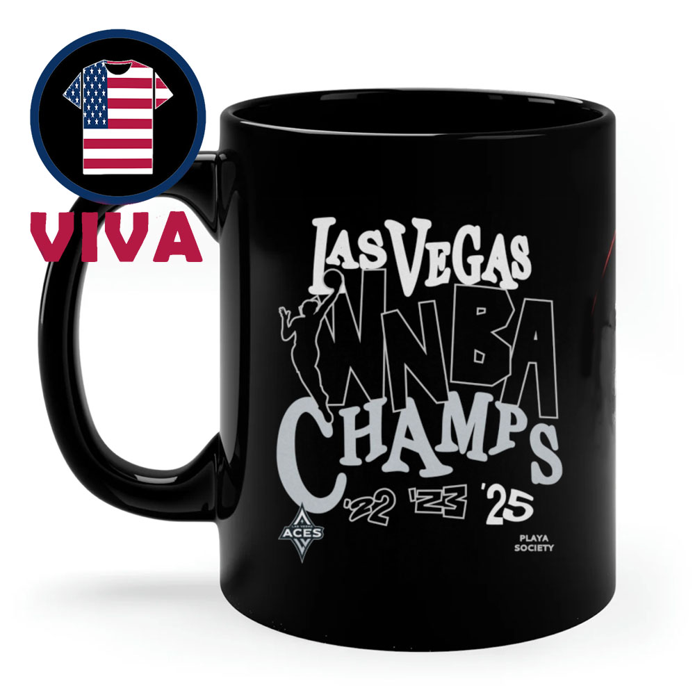 Las Vegas Aces 2025 WNBA Champions Ceramic Mug Cup Las Vegas Aces 2025 WNBA Champions Ceramic Mug Cup