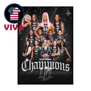 Las Vegas Aces 2025 WNBA Champions Home Decor Poster Canvas