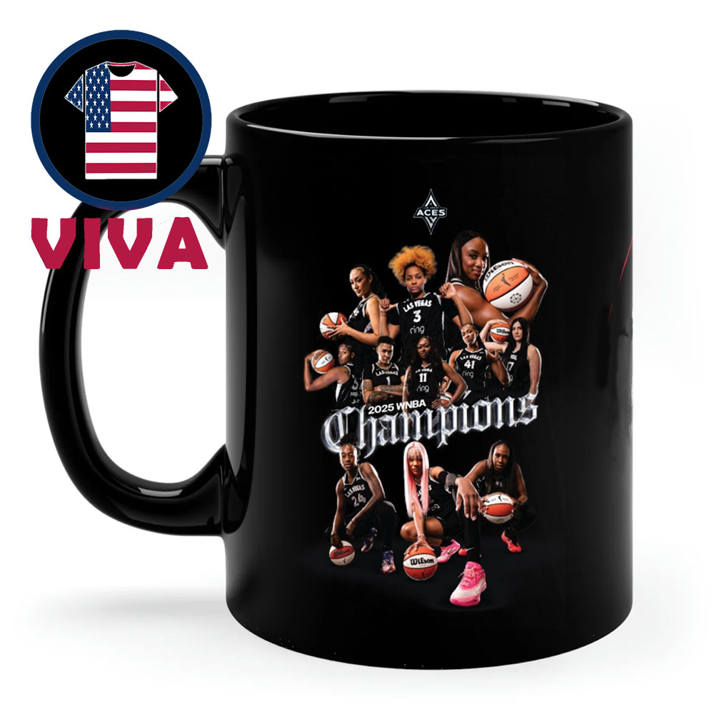 Las Vegas Aces 2025 WNBA Champions Player Ceramic Mug Cup Las Vegas Aces 2025 WNBA Champions Player Ceramic Mug Cup