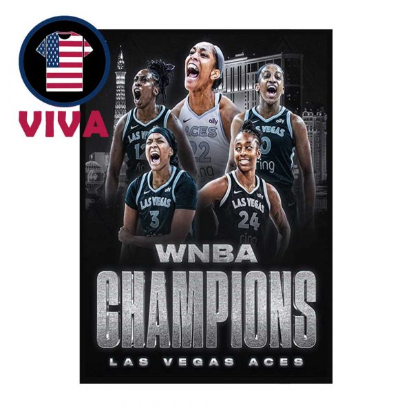 Las Vegas Aces 2025 WNBA Champions Winner Third Time Home Decor Poster Canvas