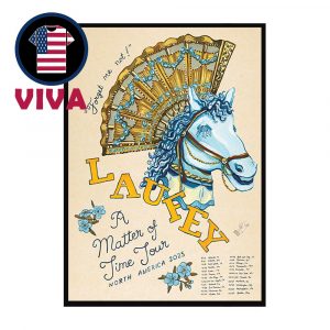Laufey A Matter Of Time Tour 2025 Horse Home Decor Poster Canvas