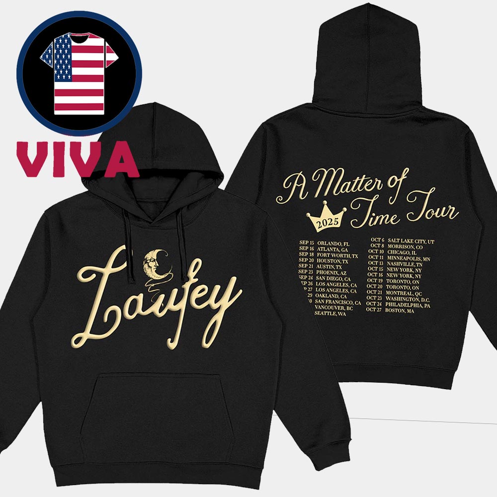 Laufey A Matter of Time Tour Dates 2025 Two Sided Hoodie Laufey A Matter of Time Tour Dates 2025 Two Sided Hoodie