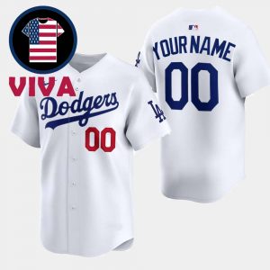 Los Angeles Dodgers White Home Limited Nike MLB Custom Jersey