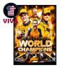 McLaren Formula 1 Team 2025 Constructors Champions Home Decor Poster Canvas