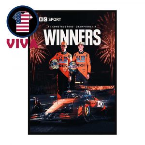McLaren F1 Team 2025 Constructors Championship Home Decor Poster Canvas