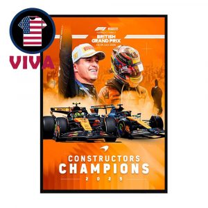 McLaren F1 Team Constructors Champions 2025 Home Decor Poster Canvas