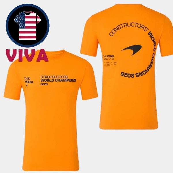 McLaren Formula 1 Team 2025 Constructors Champions Two Sided T-Shirt Hoodie