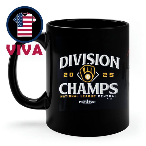 Milwaukee Brewers 2025 NL Central Division Champions Ceramic Mug Cup