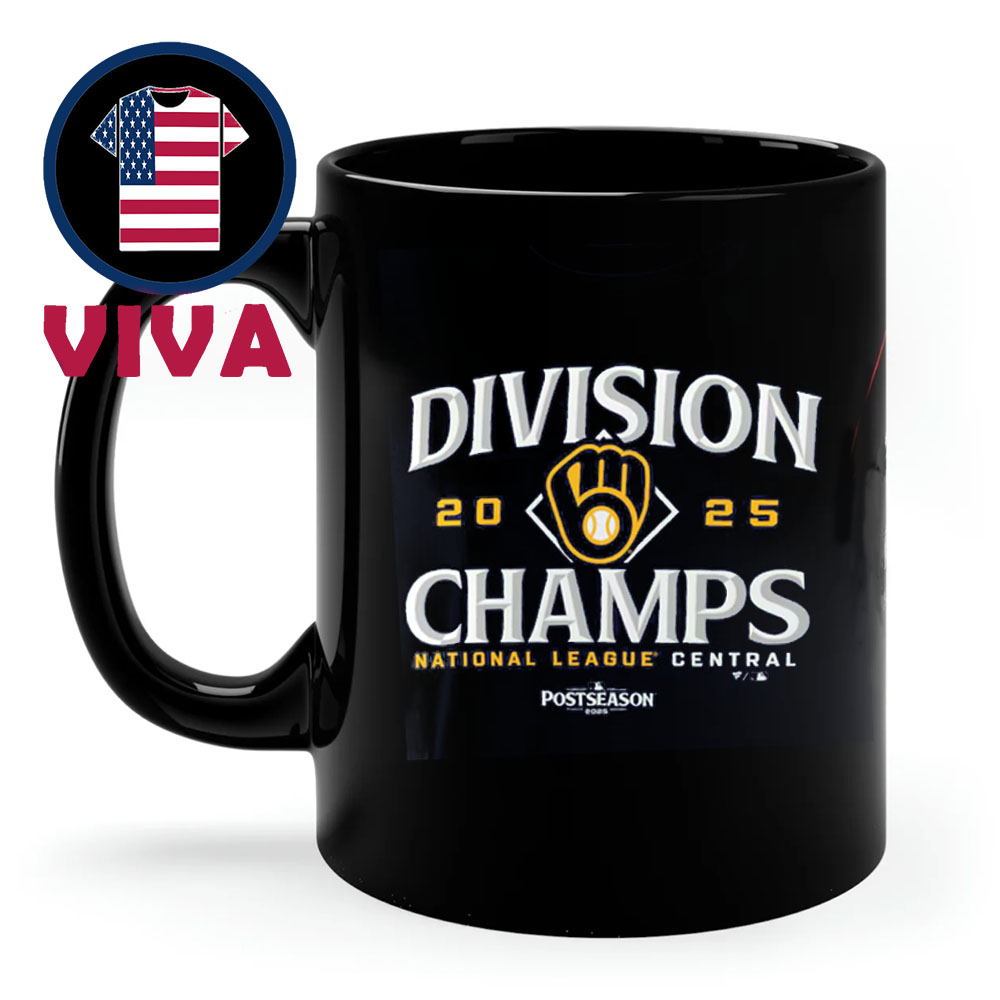 Milwaukee Brewers 2025 NL Central Division Champions Ceramic Mug Cup Milwaukee Brewers 2025 NL Central Division Champions Ceramic Mug Cup