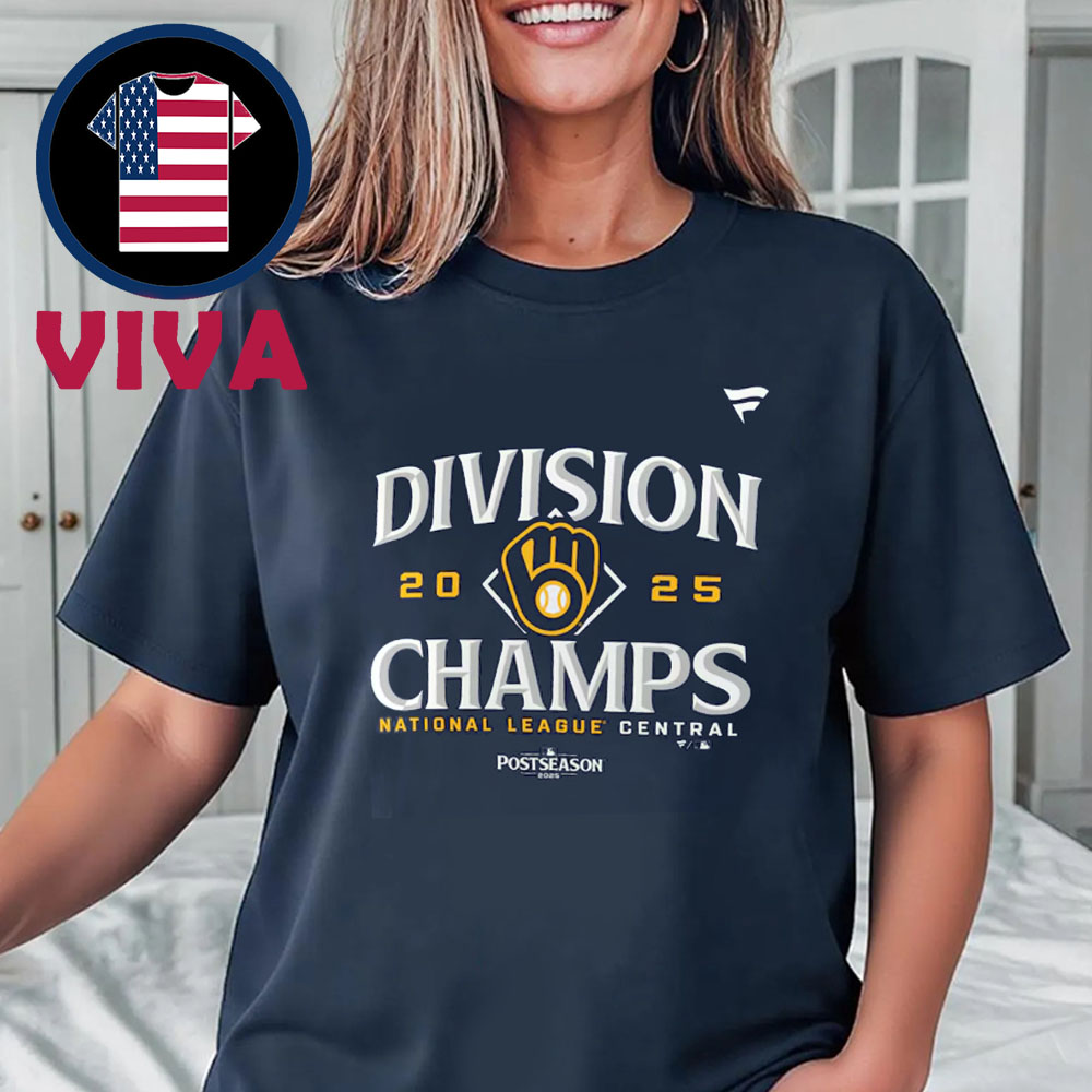Milwaukee Brewers 2025 NL Central Division Champions Unisex T-Shirt Hoodie Sweater Milwaukee Brewers 2025 NL Central Division Champions Unisex T-Shirt Hoodie Sweater