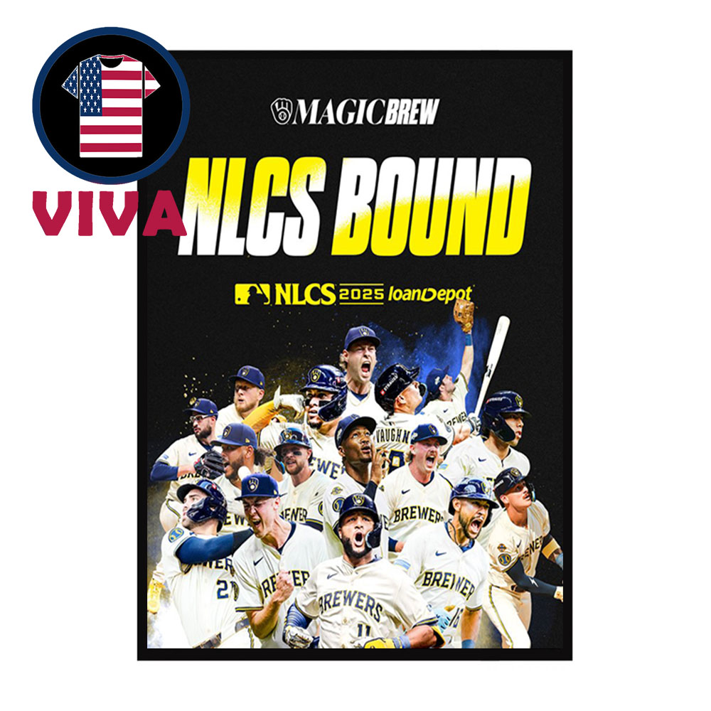 Milwaukee Brewers NLCS Bound 2025 National League Division Series Home Decor Poster Canvas Milwaukee Brewers NLCS Bound 2025 National League Division Series Home Decor Poster Canvas