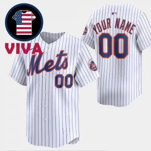 New York Mets White Home Limited MLB Nike Custom Jersey