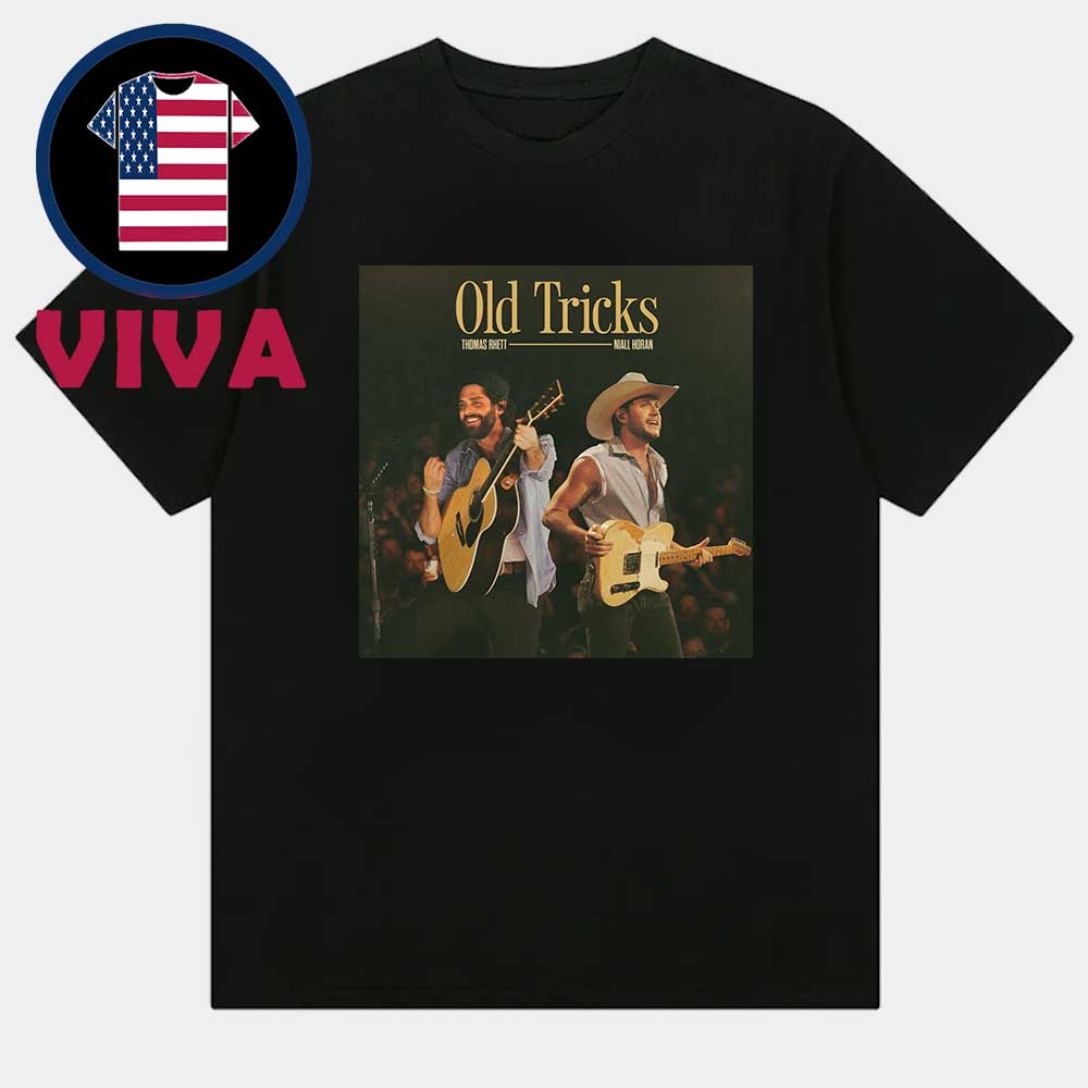Niall Horan Thomas Rhett Akins Old Tricks 2025 Single Cover Unisex T-Shirt Niall Horan Thomas Rhett Akins Old Tricks 2025 Single Cover Unisex T-Shirt