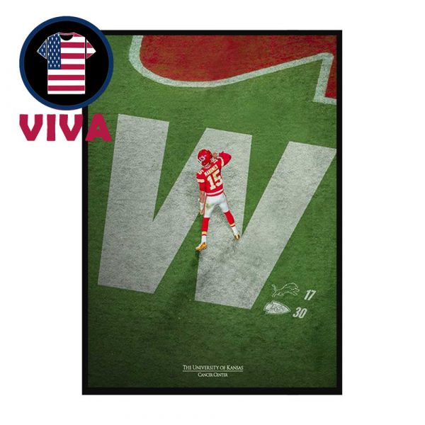Patrick Mahomes Kansas City Chiefs Vs Detroit Lions 2025 The University Of Kansas Cancer Center Home Decor Poster Canvas