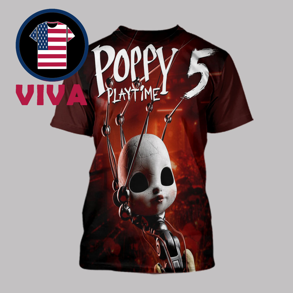 Poppy Playtime 5 All Over Print T-Shirt Poppy Playtime 5 All Over Print T-Shirt