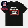 Portland Frog Against Fascism Two Sided T-Shirt