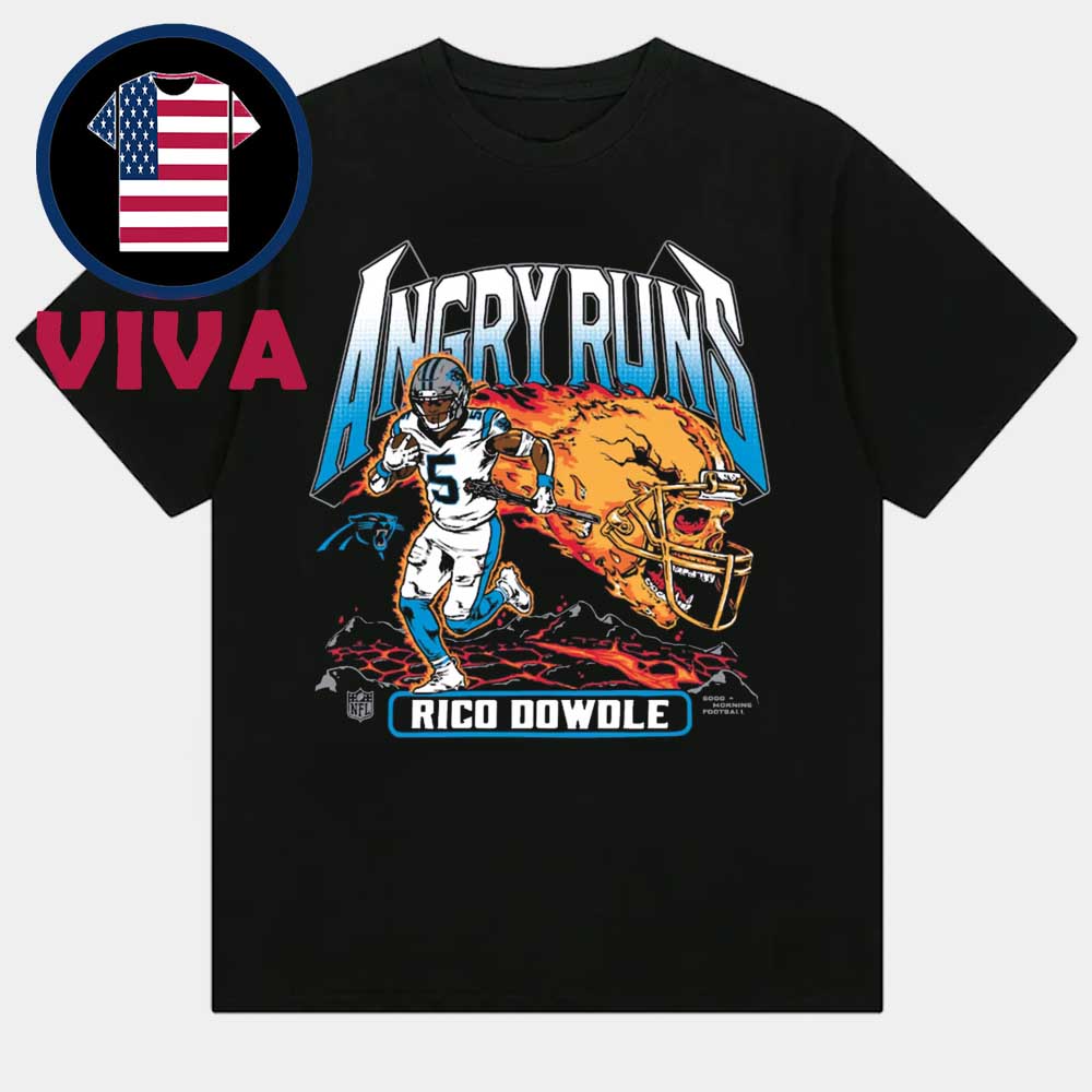 Rico Dowdle Angry Runs Carolina Panthers NFL Player Graphic Unisex T-Shirt Rico Dowdle Angry Runs Carolina Panthers NFL Player Graphic Unisex T-Shirt