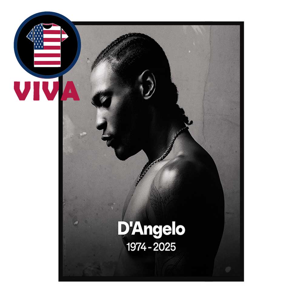 Rip D’Angelo 1974 2025 Home Decor Poster Canvas Rip D’Angelo 1974 2025 Home Decor Poster Canvas