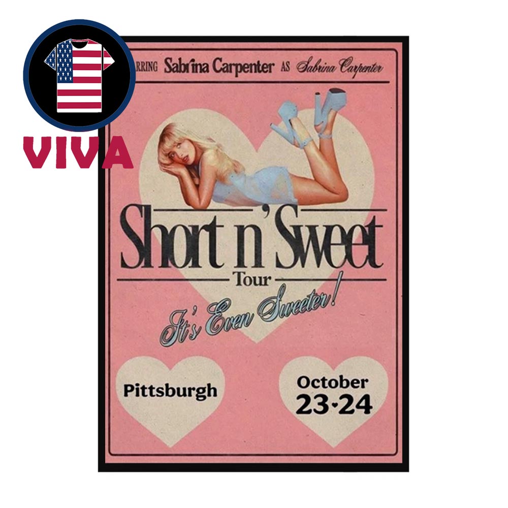 Sabrina Carpenter Concert Pittsburgh 2025 October 23th 24th Home Decor Poster Canvas Sabrina Carpenter Concert Pittsburgh 2025 October 23th 24th Home Decor Poster Canvas