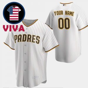 San Diego Padres White Home Replica Nike MLB Custom Jersey