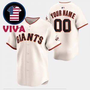 San Francisco Giants Cream Home Limited Custom Jersey Nike MLB Customized Item
