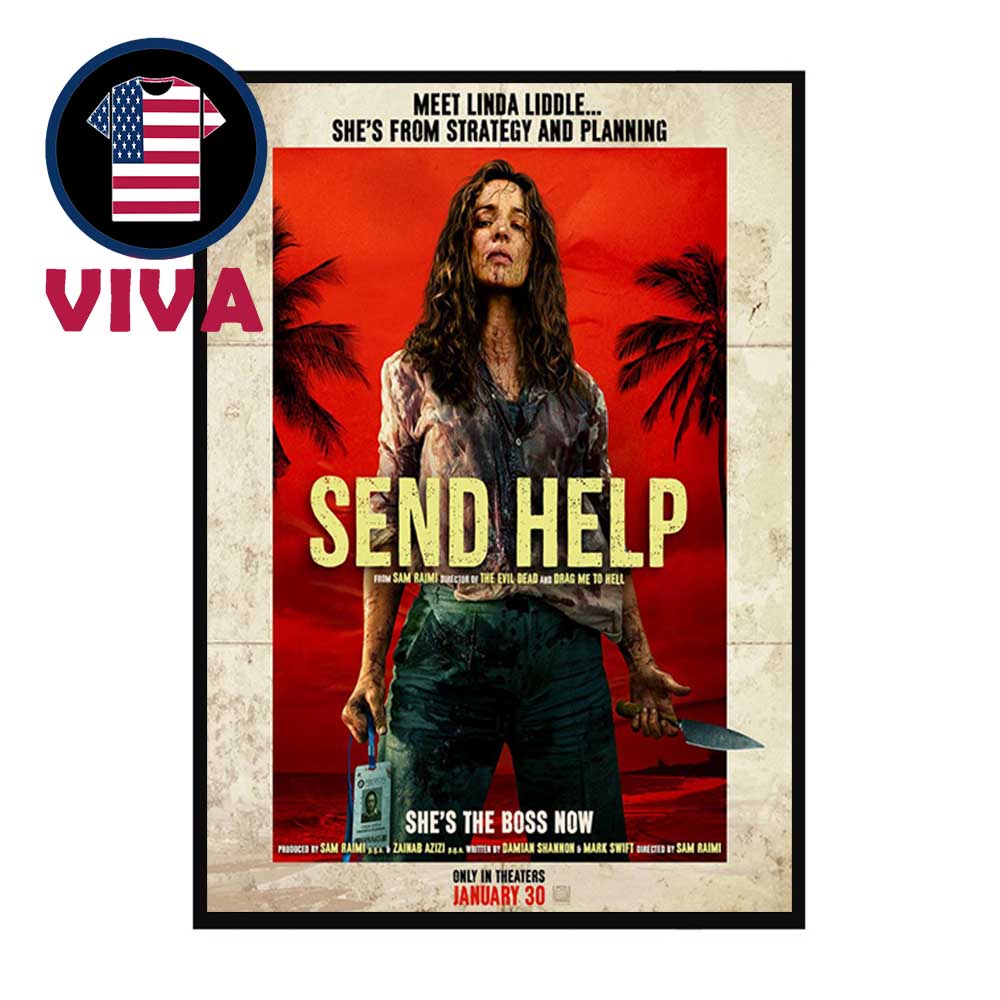 Send Help Movie Film 2026 She's The Boss Now Home Decor Poster Canvas Send Help Movie Film 2026 She's The Boss Now Home Decor Poster Canvas
