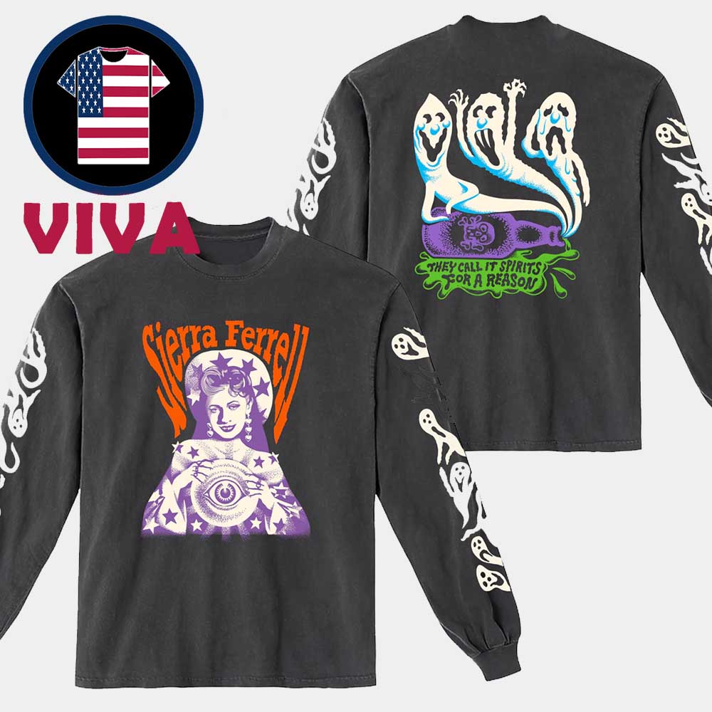 Sierra Ferrell Halloween 2025 All Over Print Long Sleeve Sweater Sierra Ferrell Halloween 2025 All Over Print Long Sleeve Sweater