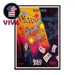 Stranger Things Season 1 1983 Chapter Three Holly Jolly Home Decor Poster Canvas