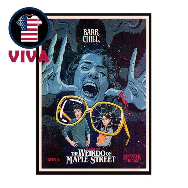 Stranger Things Season 1 1983 Chapter Two The Weirdo On Maple Street Home Decor Poster Canvas