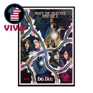 Stranger Things Season 2 1984 Chapter Five Dig Dug Wall Art Decor Poster Canvas