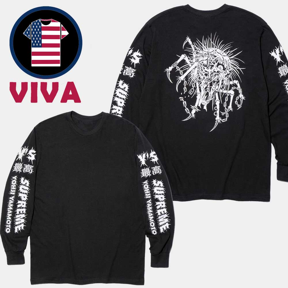 Supreme YS Yohji Yamamoto Spider Fall Winter 2025 Collection All Over Print Long Sleeve Sweater Tee Supreme YS Yohji Yamamoto Spider Fall Winter 2025 Collection All Over Print Long Sleeve Sweater Tee