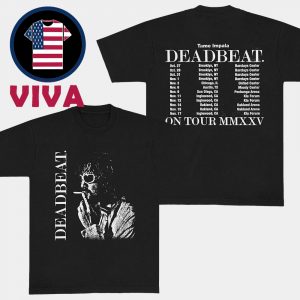 Tame Impala Deadbeat Portrait Smoking Tour Dates 2025 Two Sided T-Shirt
