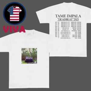 Tame Impala Deadbeat Tour Dates 2025 Speaker Two Sided T-Shirt