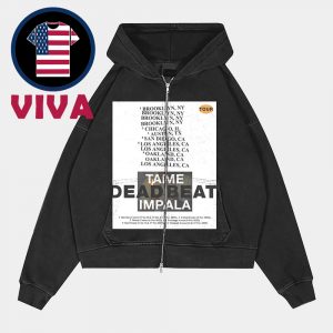 Tame Impala Deadbeat Tour Dates 2025 Zip Hoodie