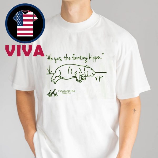 Tanganyika Wildlife Park Fainting Hippo Unisex T-Shirt
