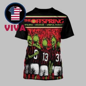 The Offspring Unipol Forum Milano 2025 September 29th All Over Print T-Shirt