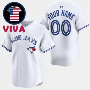 Toronto Blue Jays White Home Limited Nike MLB Custom Name Jersey