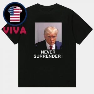 Trump Never Surrender 2025 South Korea Mugshot Unisex T-Shirt