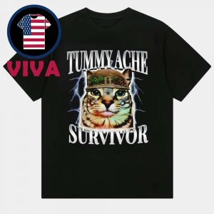 Tummy Ache Survivor Cat Unisex T-Shirt Tummy Ache Survivor Cat Unisex T-Shirt