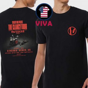 Twenty One Pilots Virginia Beach VA 2025 Veterans United Home Loans Amphitheater Breach The Clancy Tour Two Sided T-Shirt